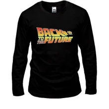 Мужской лонгслив с надписью "Back to future"