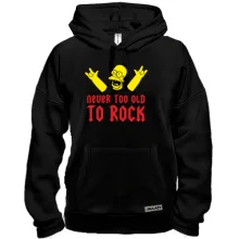Толстовка Never too old to rock!