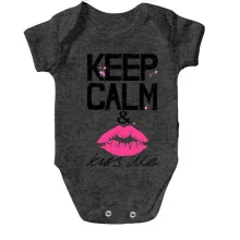 Детское боди Keep calm & kiss me