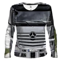 Женский 3D лонгслив mercedes actros