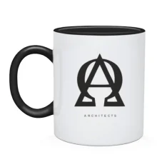 Чашка с логотипом Architects в виде A и омеги