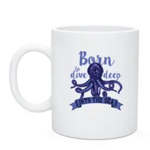 Чашка Born to Dive