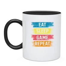 Чашка Eat Sleep Game Repeat