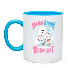 Чашка Мама двох ведмежат