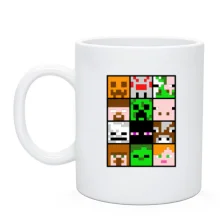 Чашка Minecraft Creeper Patern
