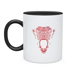 Чашка Monkey red lines art