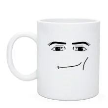 Чашка Roblox - Gigachad face