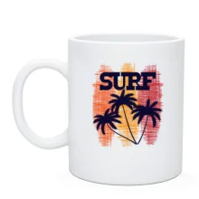 Чашка Surf and Palm trees