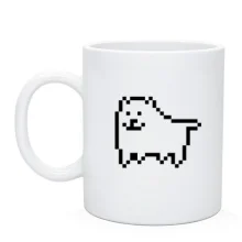 Чашка Undertale game dog (2)