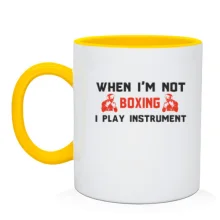 Чашка When i'm not boxing - I play instrument