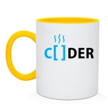 Чашка CODER у стилі програмного коду