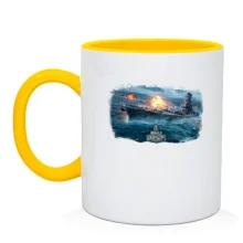 Чашка с артом к игре World of Warships