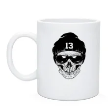 Чашка з черепом "13"