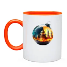 Чашка с елочной игрушкой 