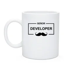 Чашка с надписью "Senior Developer"