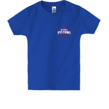 Детская футболка Detroit Pistons с красным мячом