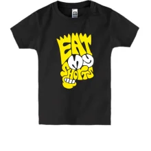 Детская футболка Eat my shirts в виде Симпсона