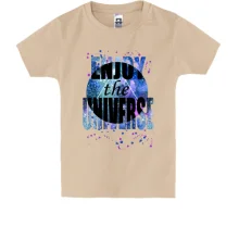Дитяча футболка з принтом «Enjoy the universe»