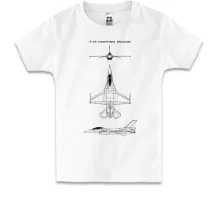 Детская футболка F-16 Fighting Falcon