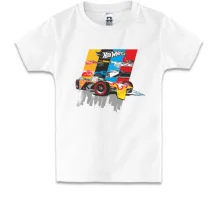 Детская футболка с логотипом Hot Wheels