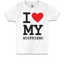 Детская футболка I love my boyfriend