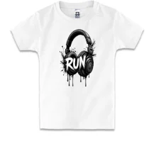 Детская футболка Наушники Run