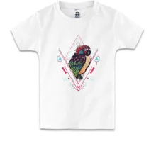 Дитяча футболка Parrot Line Art
