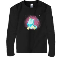 Дитячий лонгслів Baby unicorn blue
