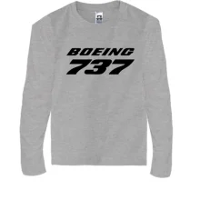 Детский лонгслив Boeing 737 лого