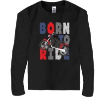 Дитячий лонгслів Born to Ride Мотоцикл