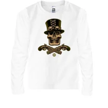 Детский лонгслив Череп Skull and Guns