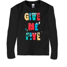 Детский лонгслив Give me five