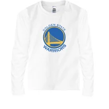 Дитячий лонгслів з кольоровим логотипом Golden State Warriors