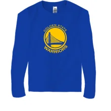 Дитячий лонгслів з одноколірним логотипом Golden State Warriors