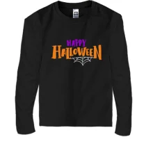 Детский лонгслив Happy Halloween (надпись)