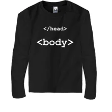 Детский лонгслив Head Body