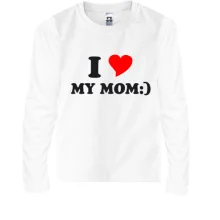 Дитячий лонгслів I love my mom