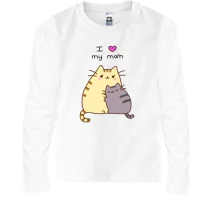 Детский лонгслив I love my mom (2)