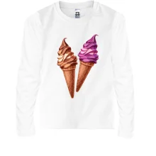 Дитячий лонгслів Ice Cream Couple