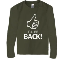 Дитячий лонгслів I'll be back