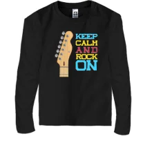 Дитячий лонгслів Keep Calm and Rock On