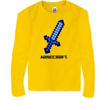 Детский лонгслив Мечь Minecraft