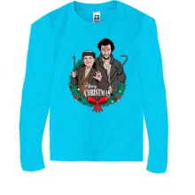 Дитячий лонгслів Merry Christmas (Грабіжники Сам удома)