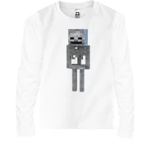 Детский лонгслив Minecraft Скелет