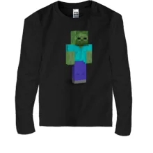 Детский лонгслив Minecraft Зомби
