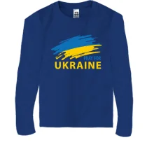 Дитячий лонгслів з написом «Pray for Ukraine»