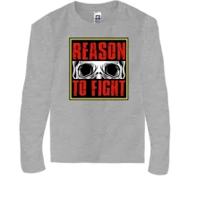 Детский лонгслив Reason to fight Череп