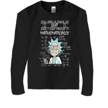 Детский лонгслив Rick and Morty - you are pice of ...