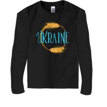 Дитячий лонгслів Ukraine (кільце з колосків)
