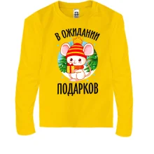 Детский лонгслив В ожидании подарков (2)
